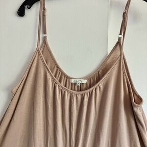 Z Supply Beige Spaghetti Strap Jumpsuit